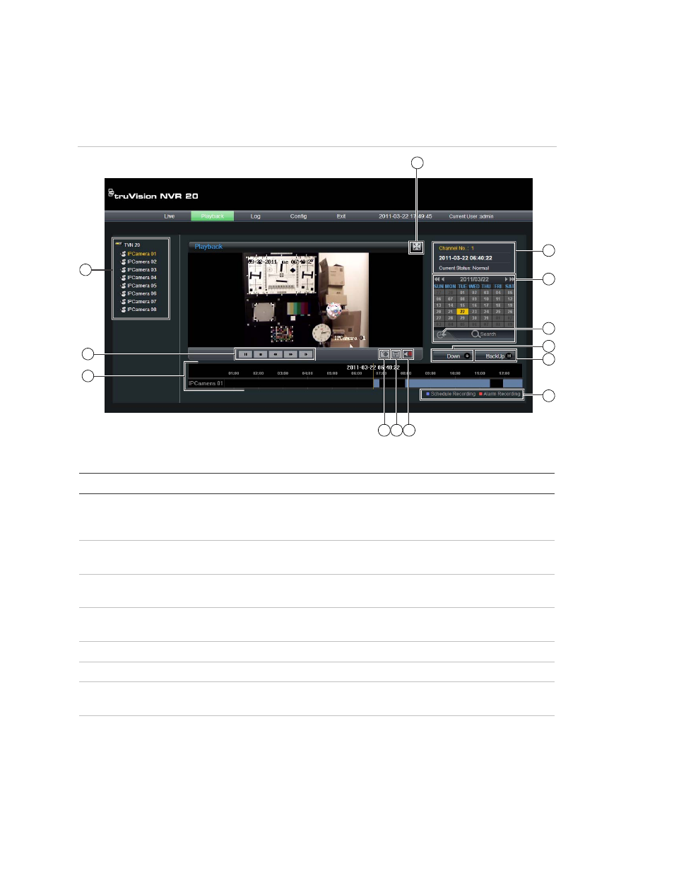 Playback browser page | Interlogix NVR 20 User Manual User Manual | Page 58 / 150