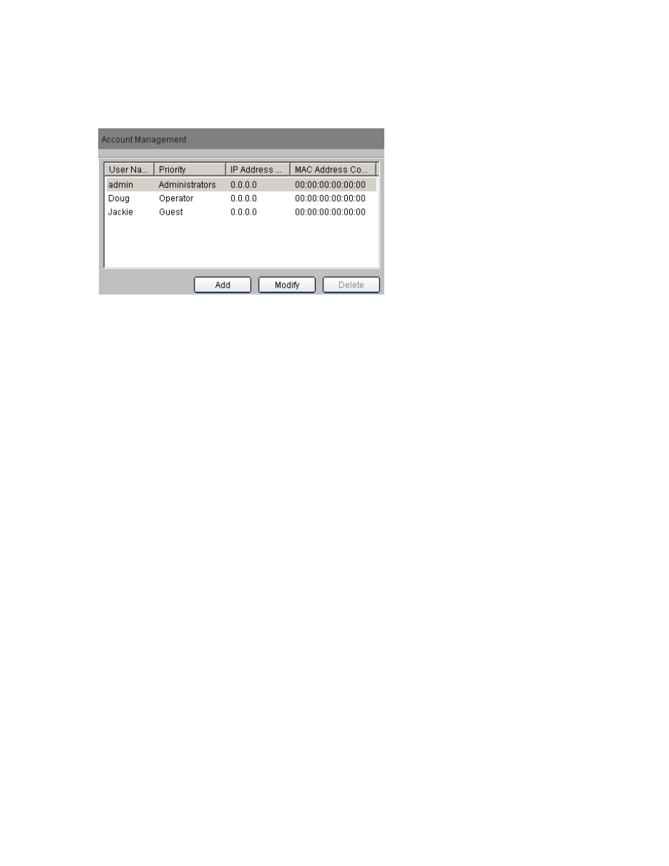 Managing user rights | Interlogix NVR 20 User Manual User Manual | Page 72 / 150