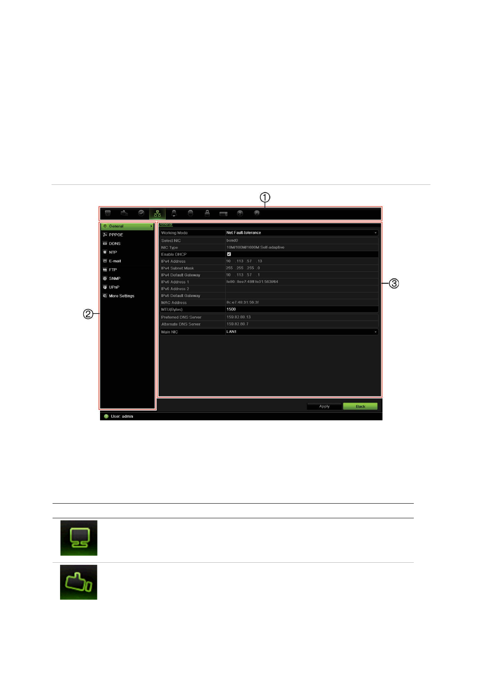 Menu overview | Interlogix NVR 21 (S/P) User Manual User Manual | Page 32 / 180