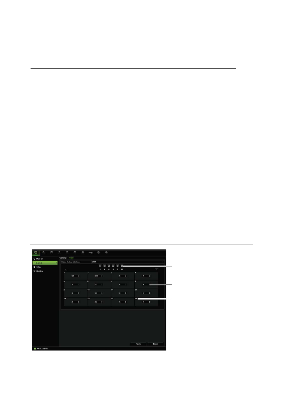 Changing the camera sequence | Interlogix NVR 21 (S/P) User Manual User Manual | Page 43 / 180