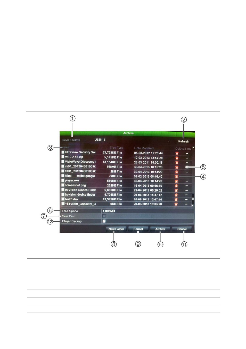 Exporting recorded files to a backup device | Interlogix NVR 21 (S/P) User Manual User Manual | Page 70 / 180