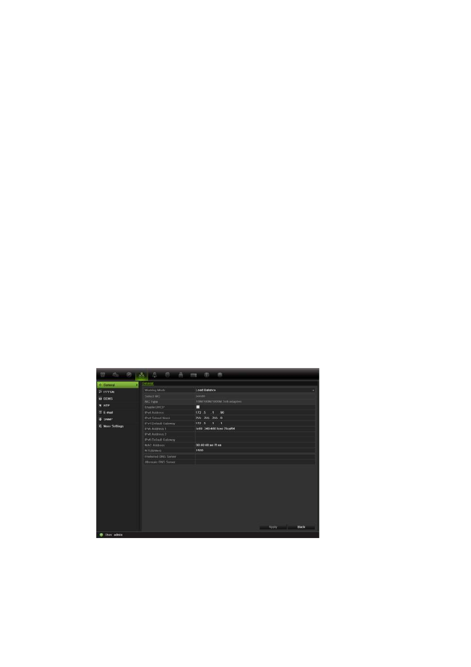 Chapter 12 network settings, Configuring general network settings | Interlogix NVR 50 User Manual User Manual | Page 105 / 177