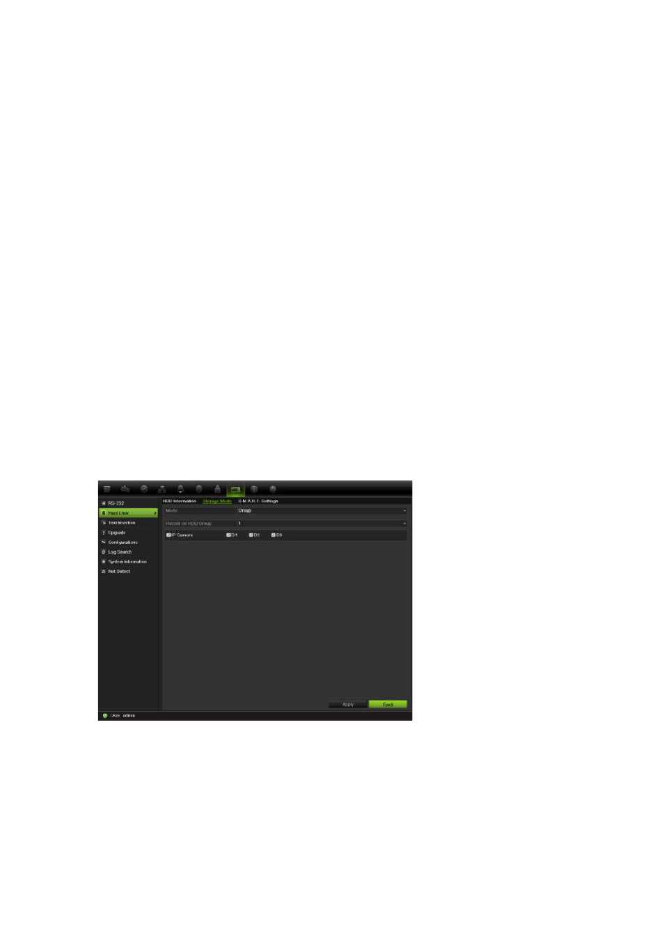 Setting up hdd groups | Interlogix NVR 50 User Manual User Manual | Page 116 / 177