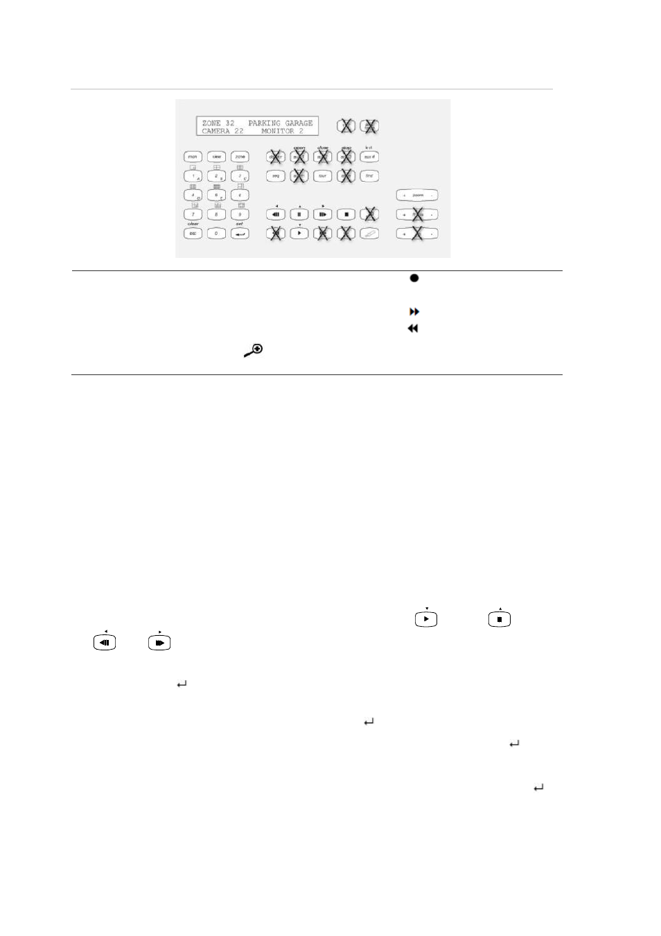 Operating the keypad | Interlogix NVR 50 User Manual User Manual | Page 152 / 177