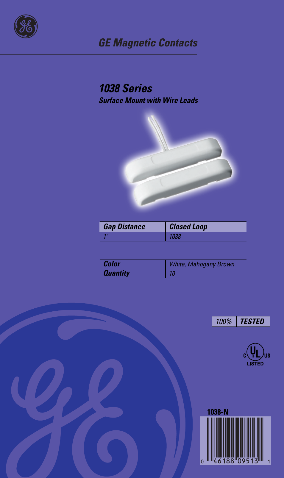 Interlogix 1038 Series User Manual | 2 pages