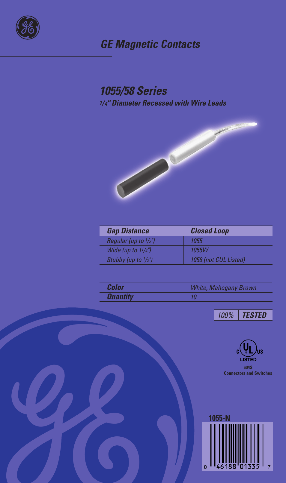 Interlogix 1058 Series User Manual | 2 pages