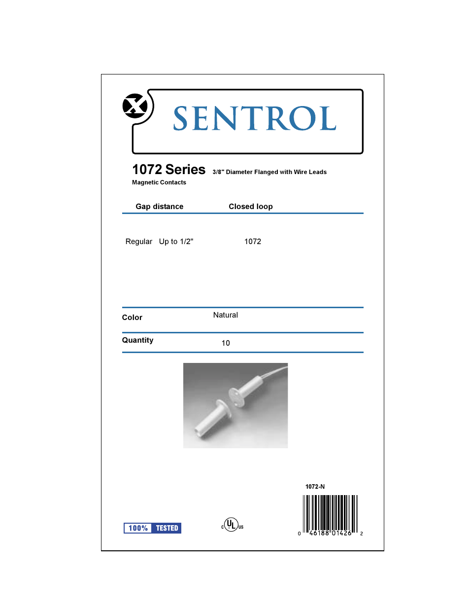 Interlogix 1072 Series User Manual | 2 pages