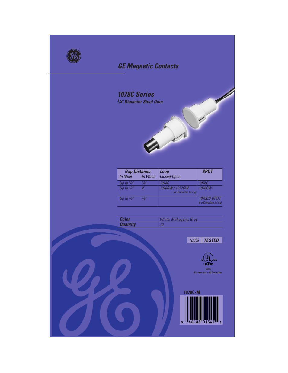 Interlogix 1078C Series User Manual | 2 pages