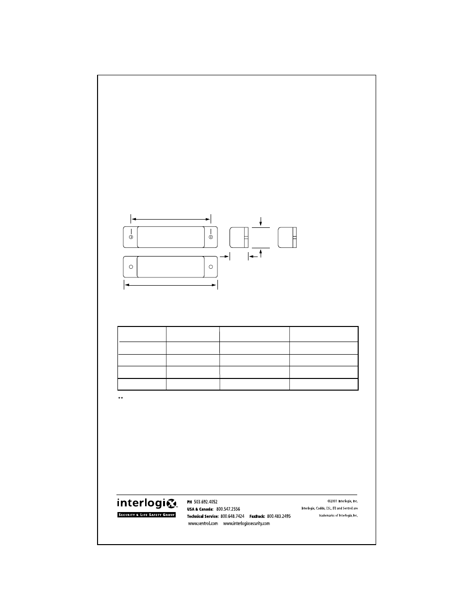 Ulc specifications, Ul specifications | Interlogix 1082 Series User Manual | Page 2 / 2