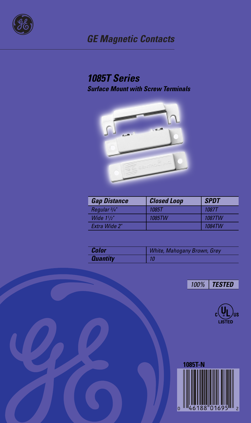 Interlogix 1085T Series User Manual | 2 pages