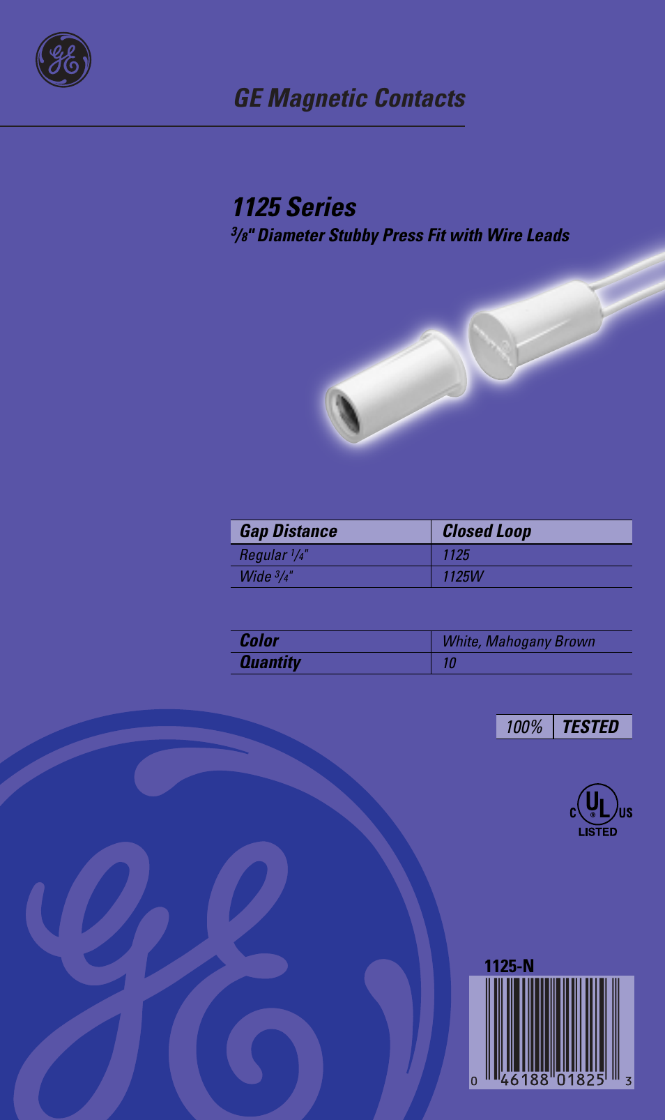 Interlogix 1125 Series User Manual | 2 pages