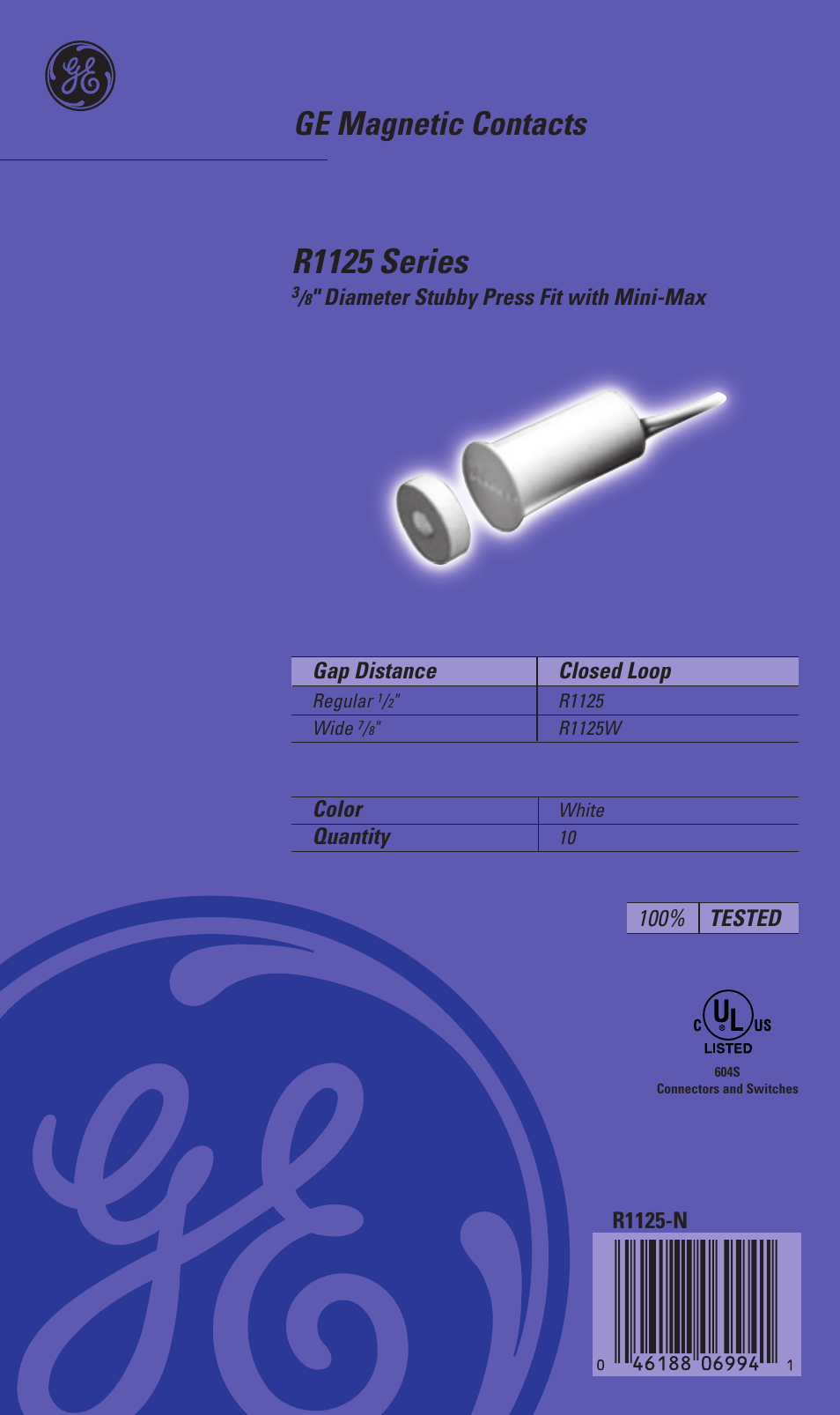 Interlogix R1125 Series User Manual | 2 pages