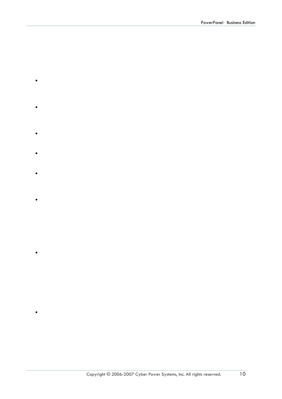 CyberPower Systems PowerPanel Power Supply System User Manual | Page 11 / 32