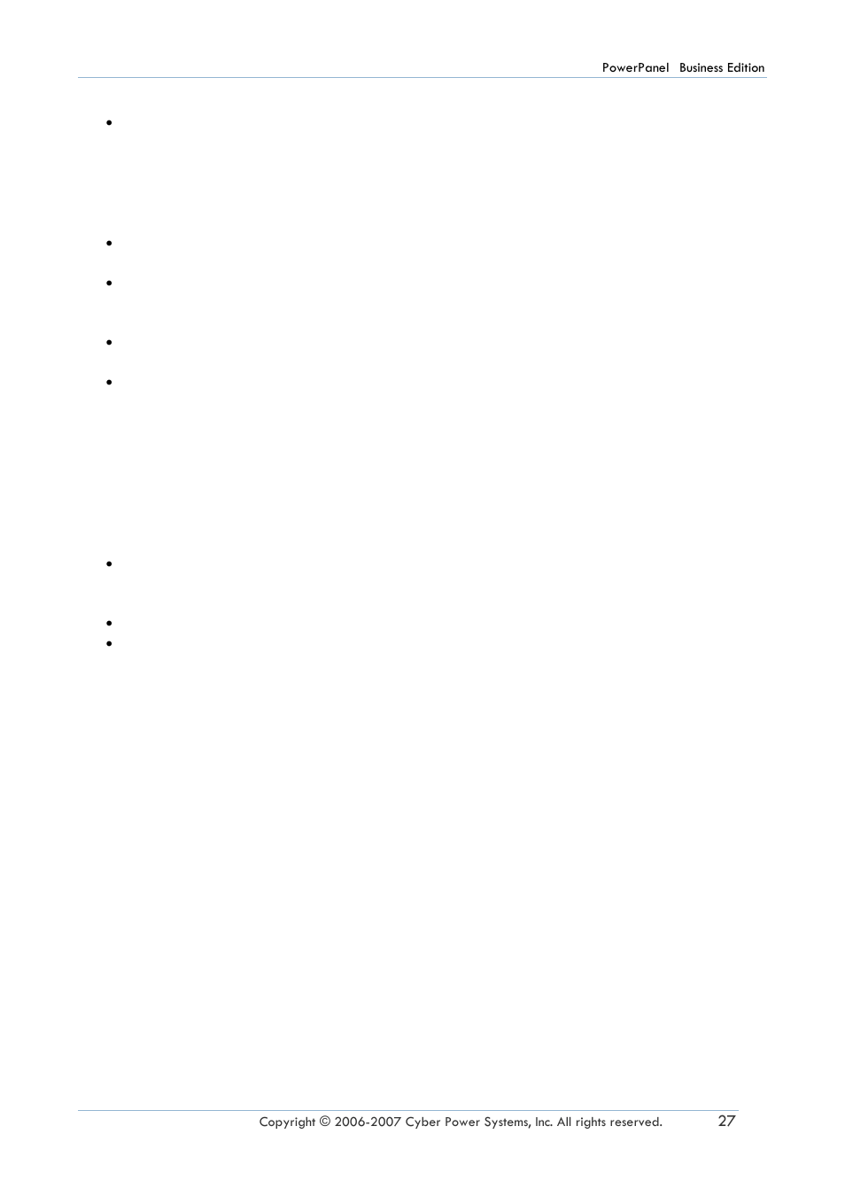 Display option, Log options | CyberPower Systems PowerPanel Power Supply System User Manual | Page 28 / 32