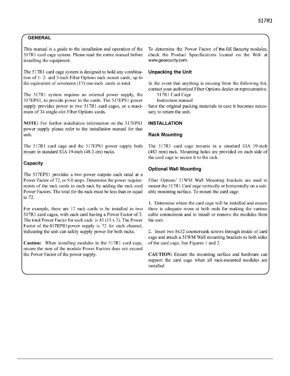 Interlogix 517R1 User Manual | Page 2 / 5