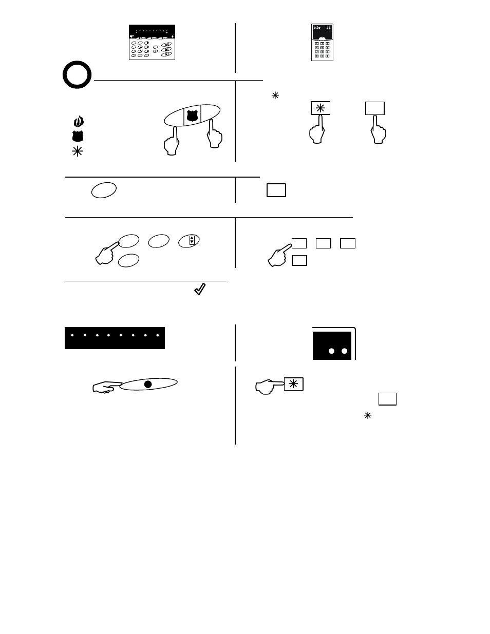 8 zone keypad operation, 2 zone keypad operation | Interlogix XL 4 Zone LCD User Manual | Page 6 / 16