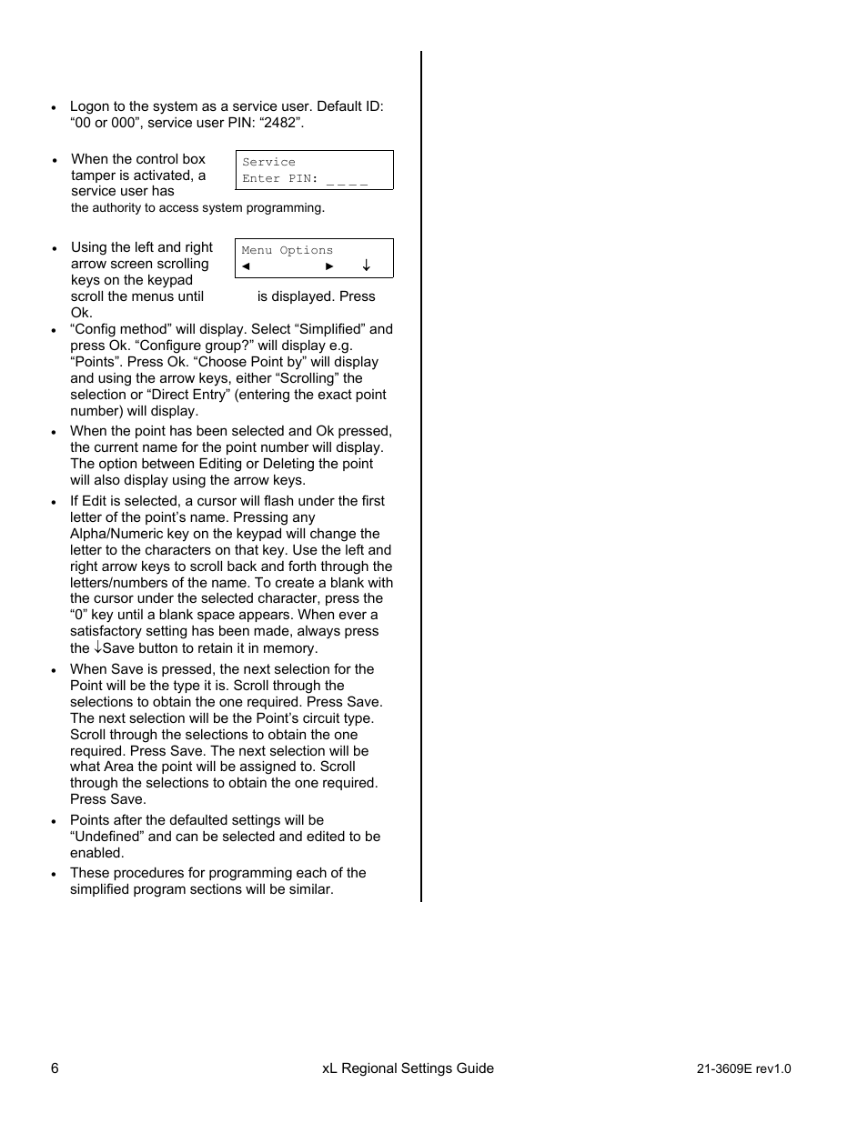 Interlogix XL LCD Keypad Plus Regional Settings Guide User Manual | Page 10 / 121