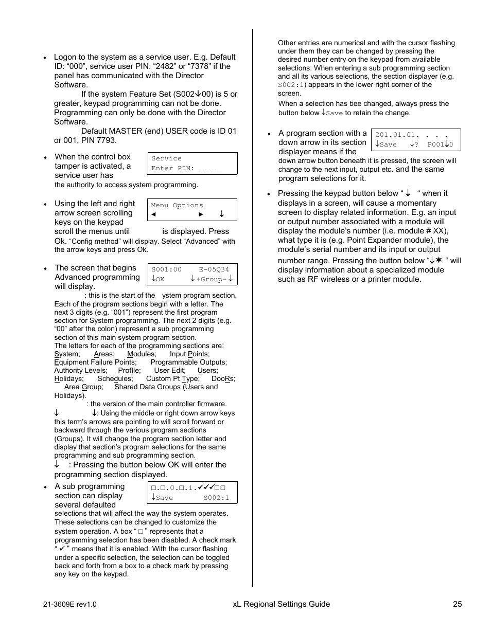 Entering and understanding advanced configurations | Interlogix XL LCD Keypad Plus Regional Settings Guide User Manual | Page 29 / 121