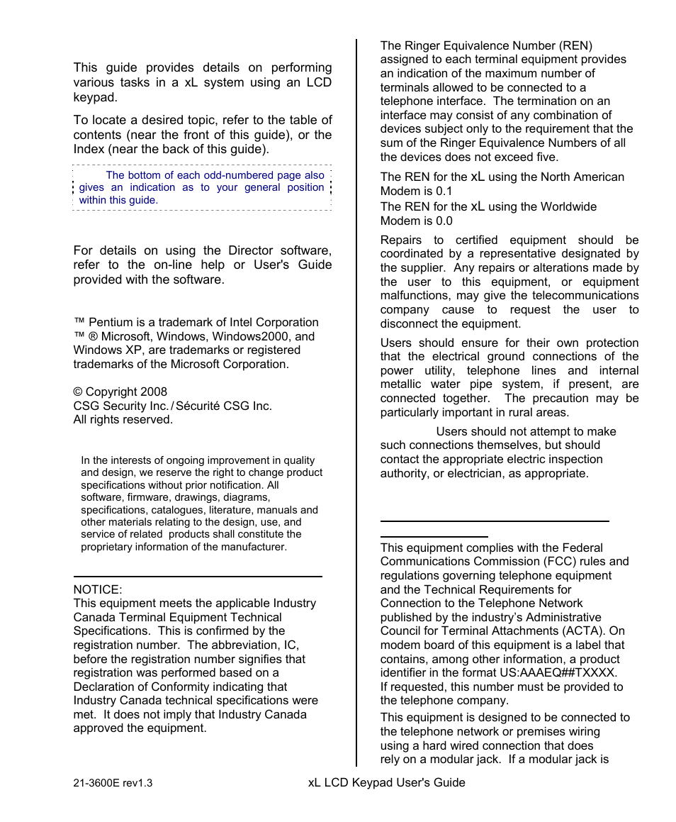 About this guide, Also see (related documents), Copyrights and trademarks | Disclaimer | Interlogix XL LCD Keypad Plus User Guide User Manual | Page 5 / 54