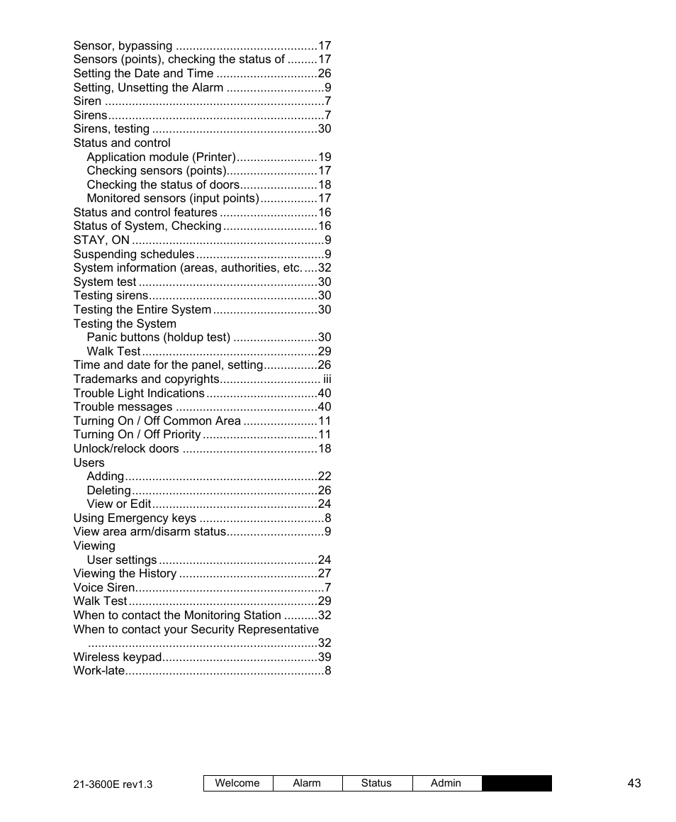 Interlogix XL LCD Keypad Plus User Guide User Manual | Page 51 / 54