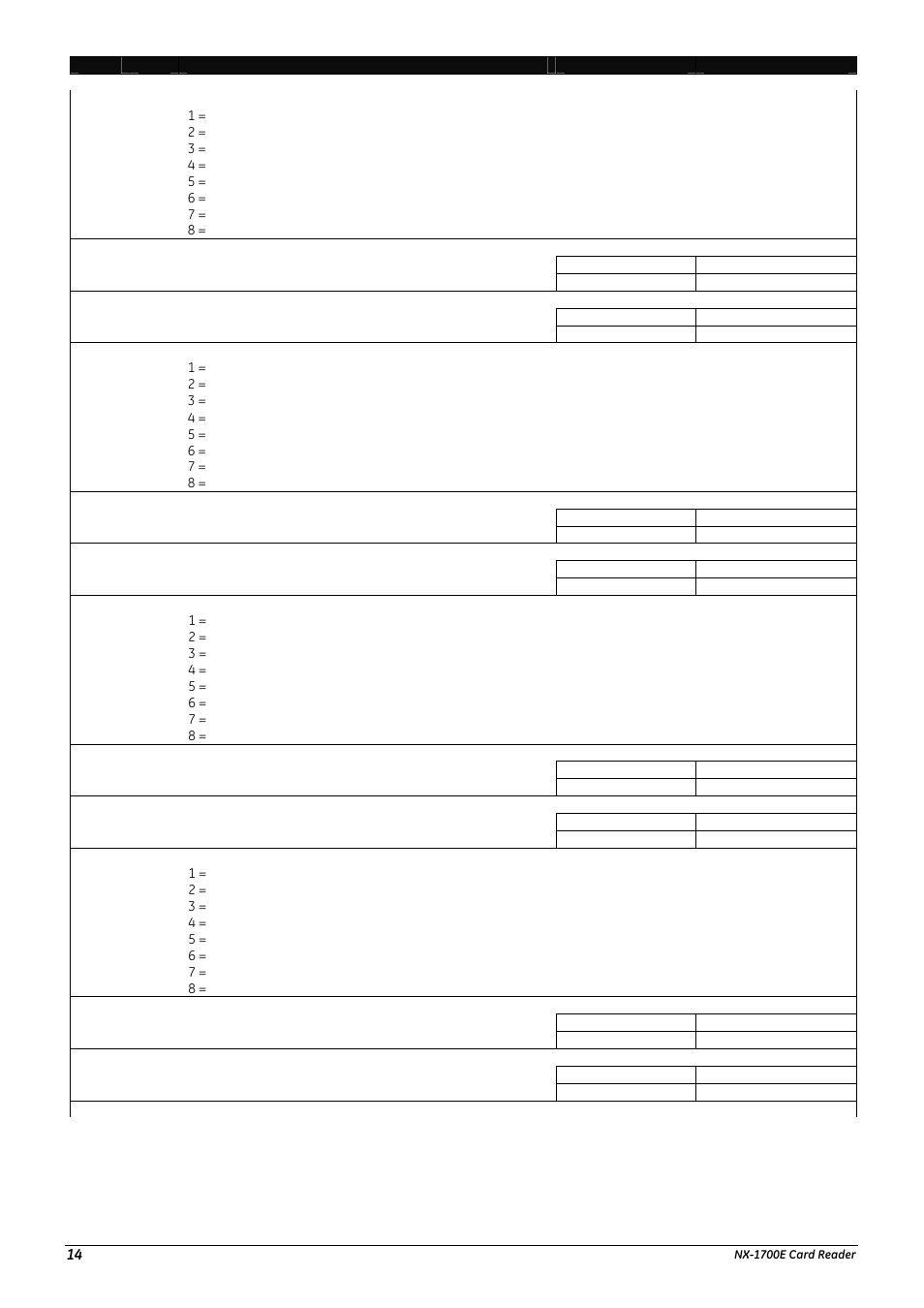 Interlogix NX-1700E User Manual | Page 14 / 18