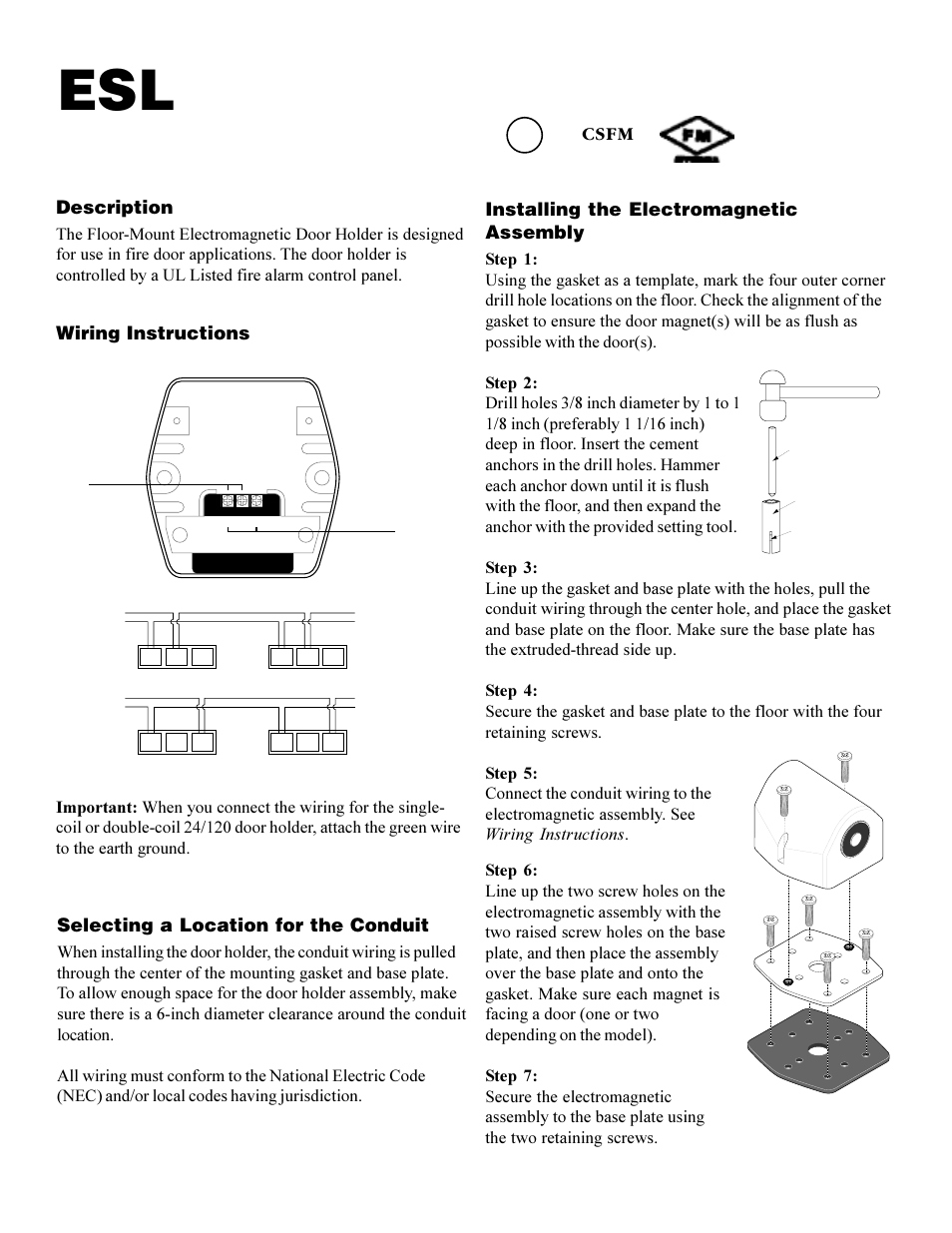 Interlogix ESL DH Series User Manual | 4 pages