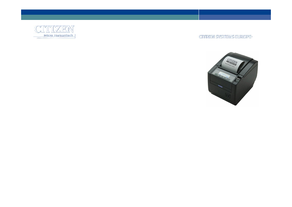 Ct-s801 – modern & functional design | CITIZEN CT-S801 User Manual | Page 3 / 19