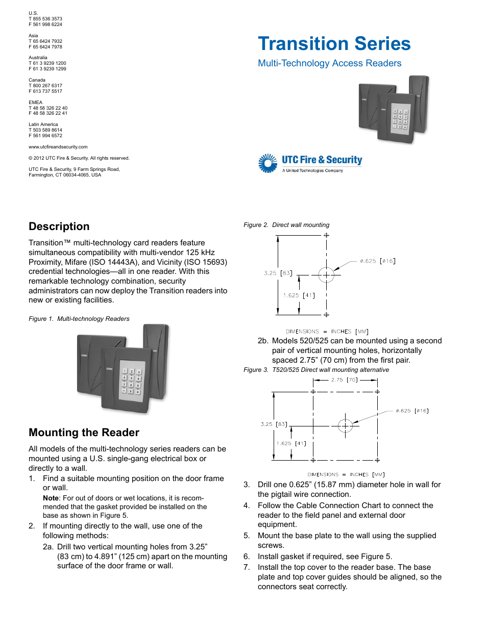 Interlogix T-500 User Manual | 4 pages