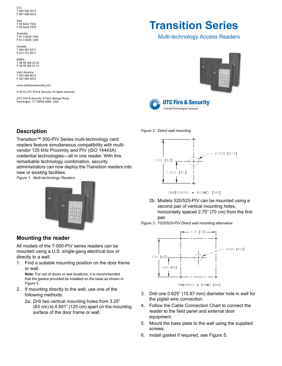 Interlogix T-500-PIV User Manual | 3 pages