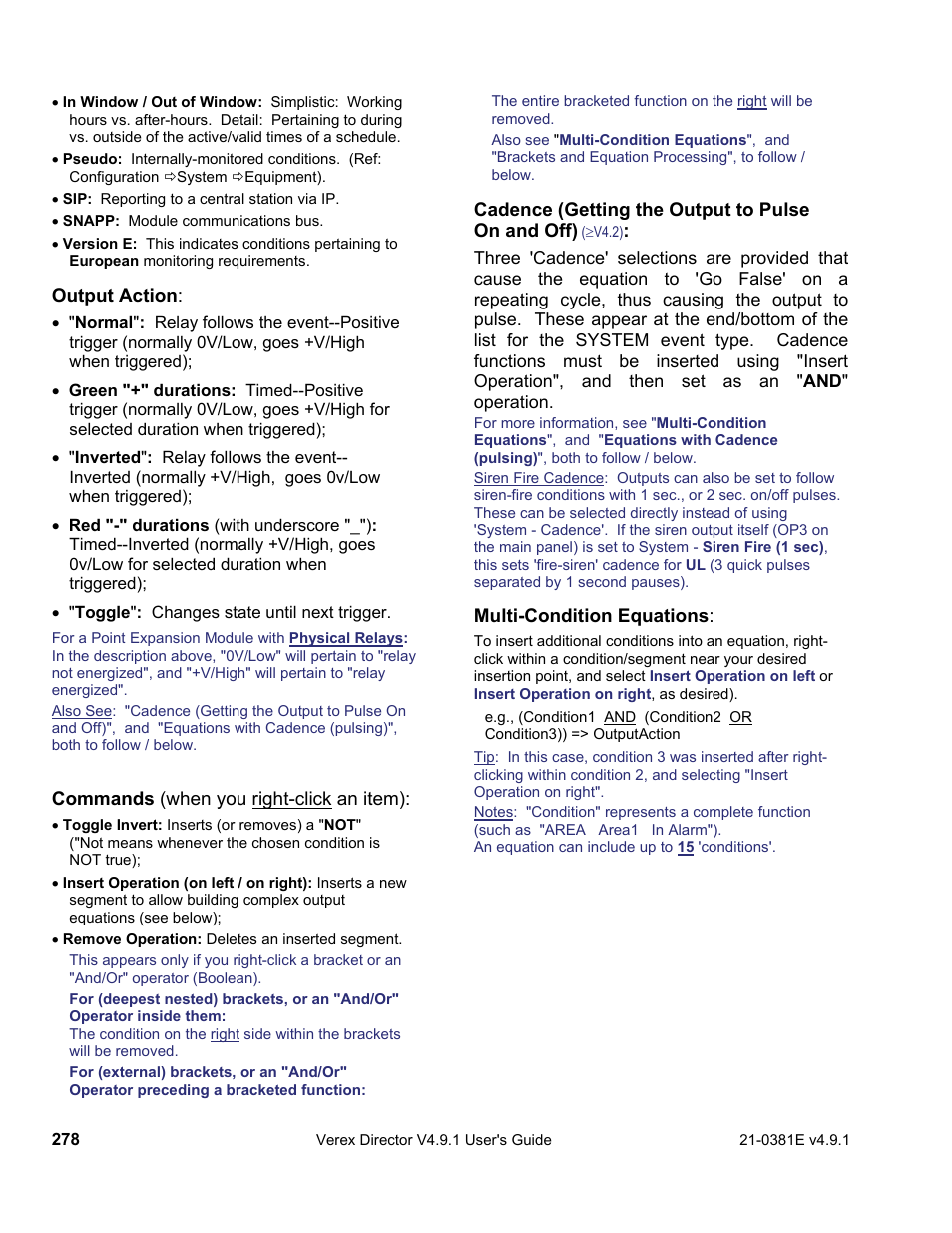 Interlogix VEREX Director User Manual | Page 286 / 383