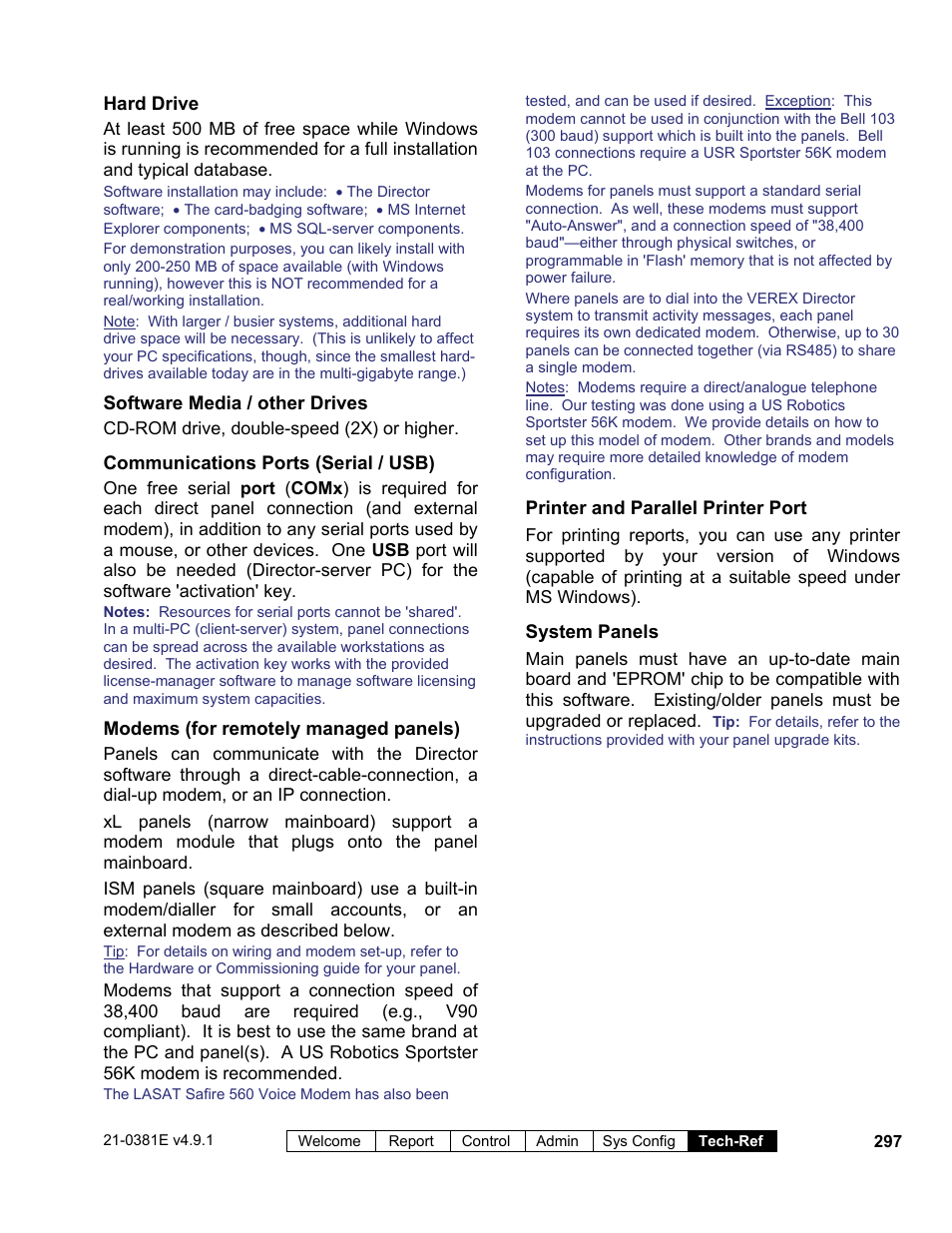 Interlogix VEREX Director User Manual | Page 305 / 383