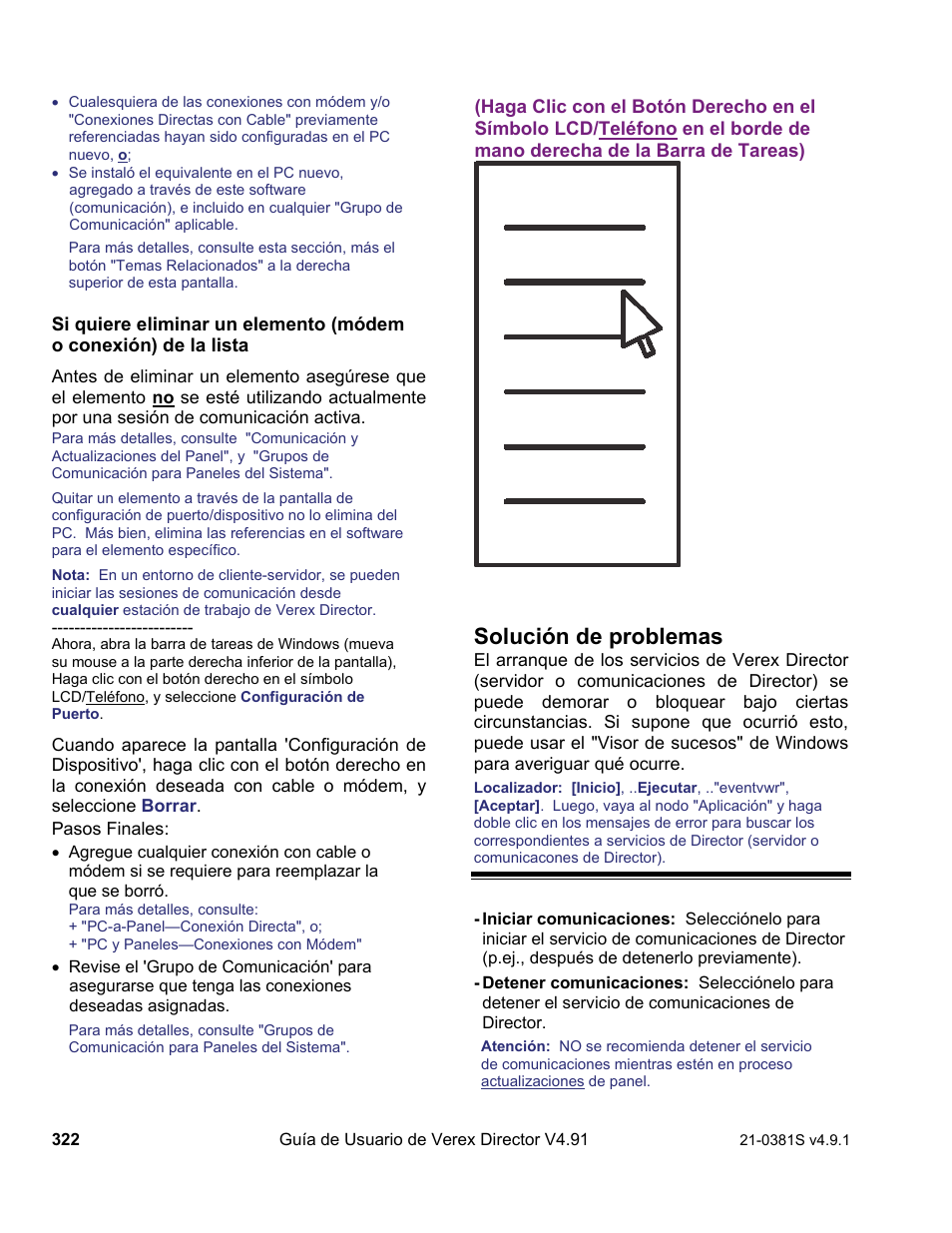 Solución de problemas | Interlogix VEREX Director User Manual | Page 332 / 378
