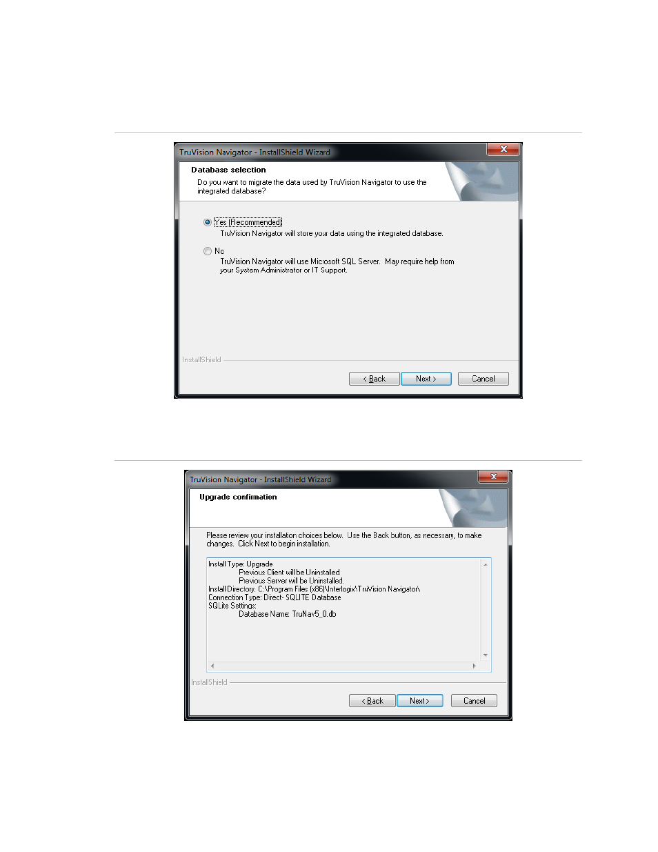 Upgrade for standalone installations | Interlogix TruVision Navigator 5.0 User Manual User Manual | Page 33 / 191