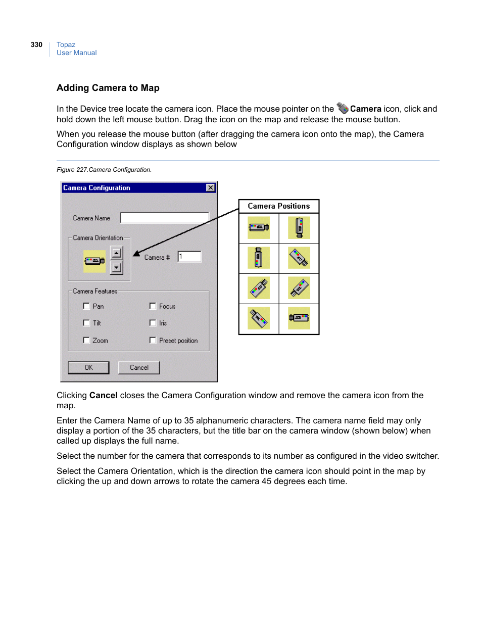 Figure 227.camera configuration | Interlogix Topaz User Manual User Manual | Page 348 / 420