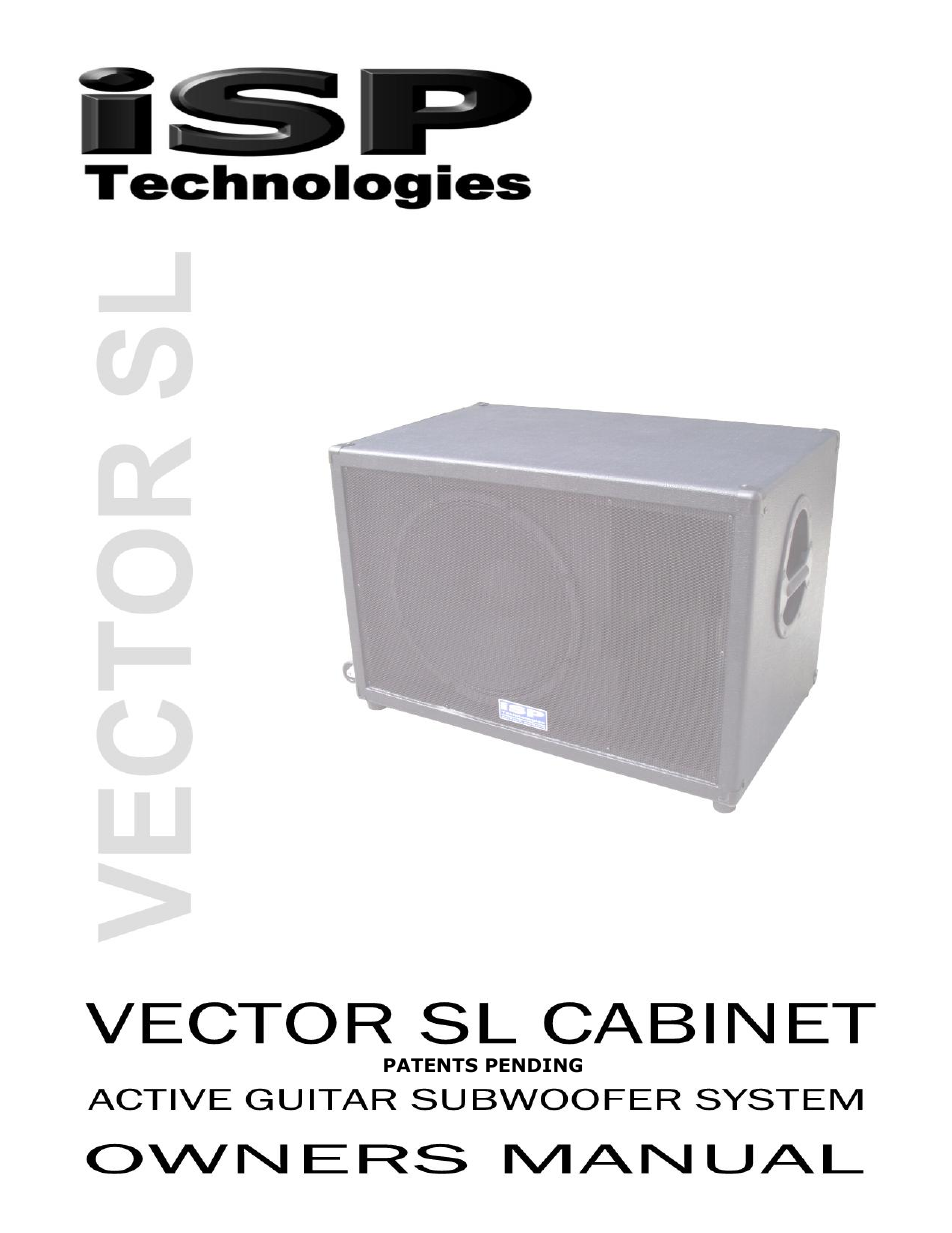 ISP Technologies VECTOR SL User Manual | 8 pages