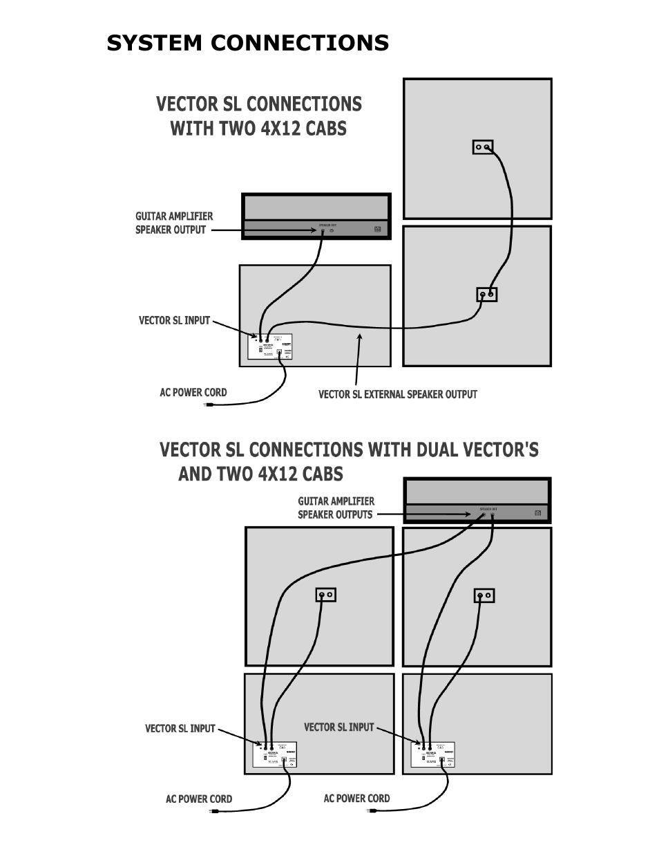 System connections | ISP Technologies VECTOR SL User Manual | Page 6 / 8