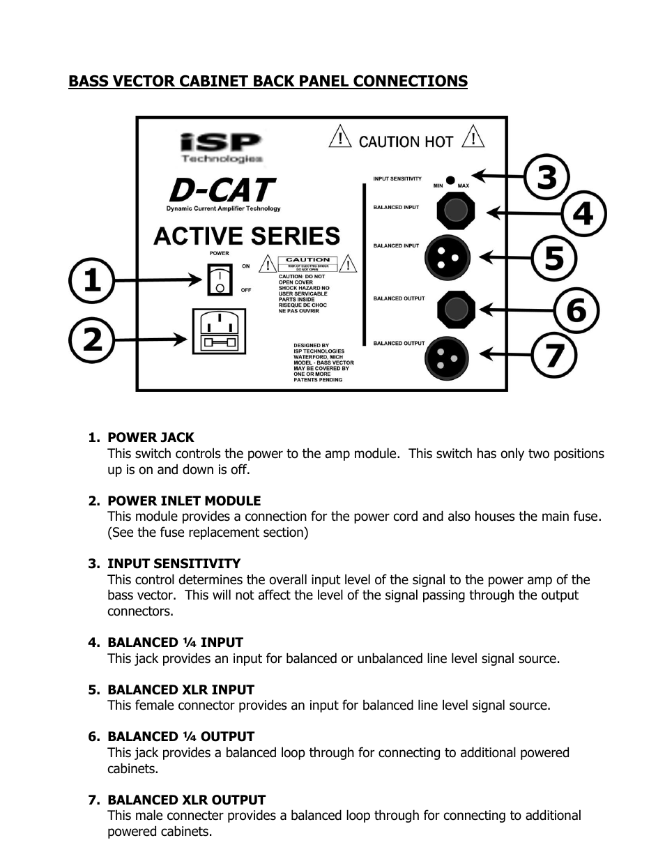 ISP Technologies BASS VECTOR PRO User Manual | Page 4 / 7