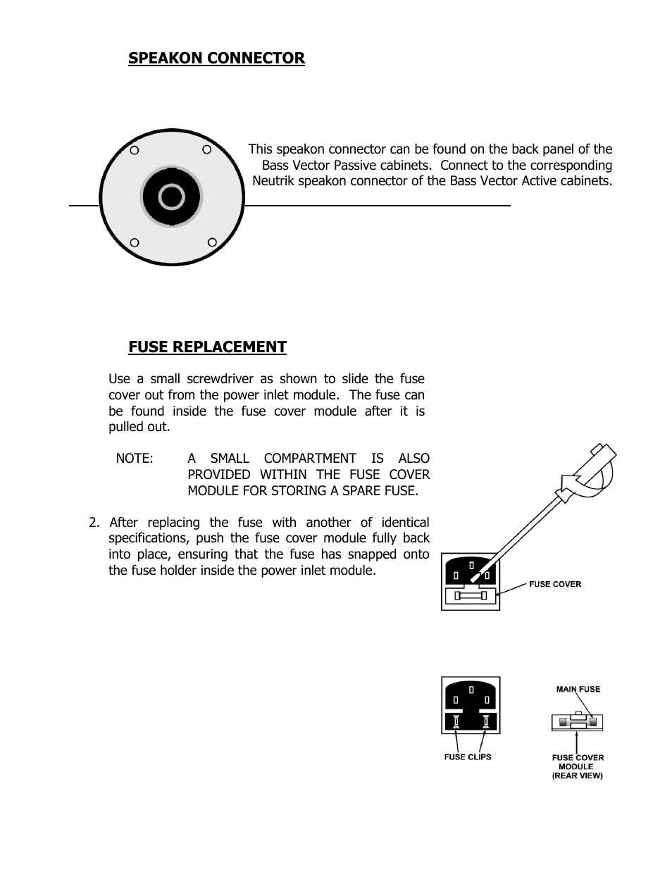 ISP Technologies BASS VECTOR 115 User Manual | Page 5 / 7