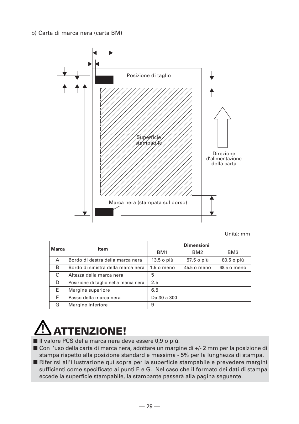 Attenzione | CITIZEN CT-S2000L User Manual | Page 122 / 156