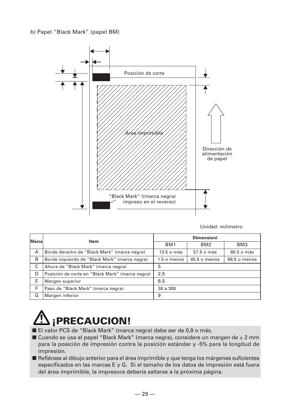 Precaucion | CITIZEN CT-S2000L User Manual | Page 152 / 156