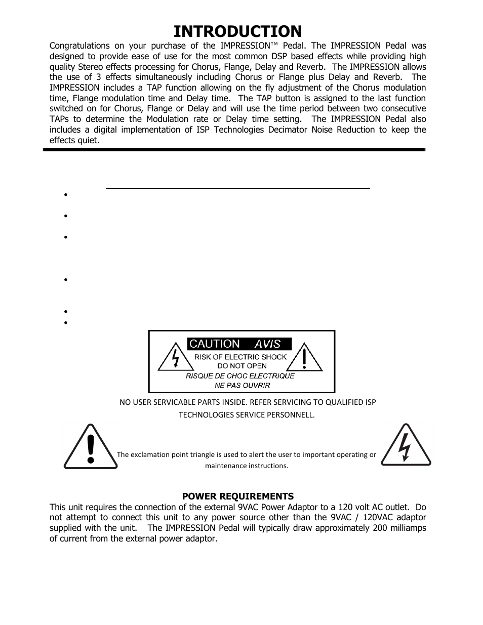 Introduction | ISP Technologies IMPRESSION User Manual | Page 2 / 5