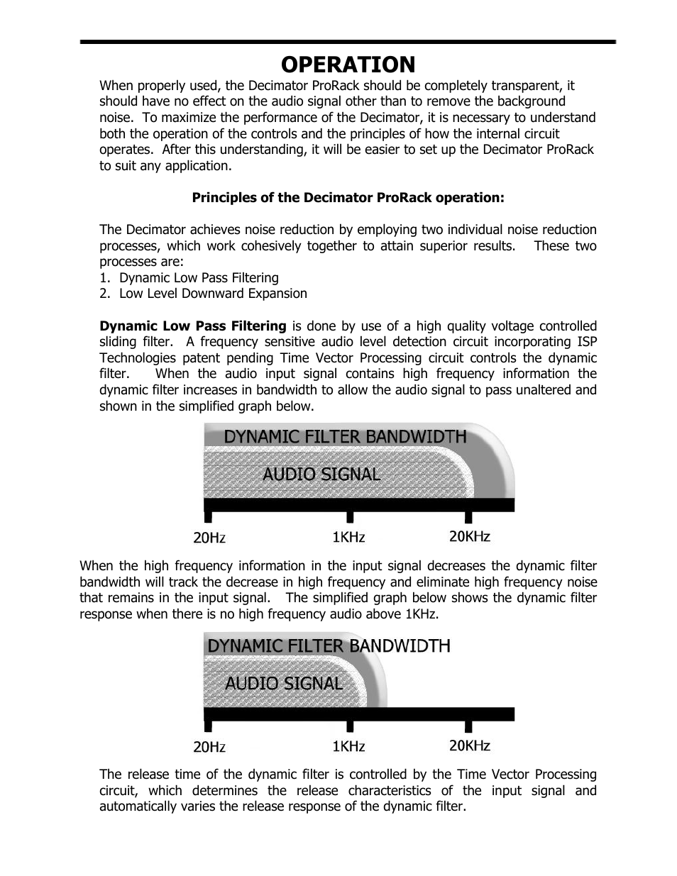 Operation | ISP Technologies DECIMATOR PRO RACK User Manual | Page 5 / 8