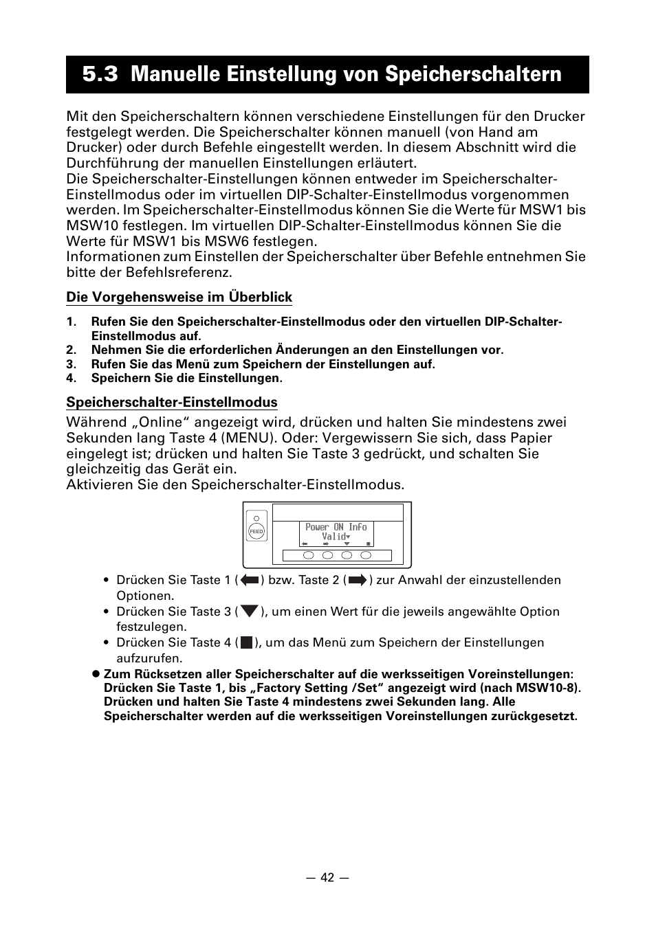 3 manuelle einstellung von speicherschaltern | CITIZEN CT-S851 User Manual | Page 140 / 240