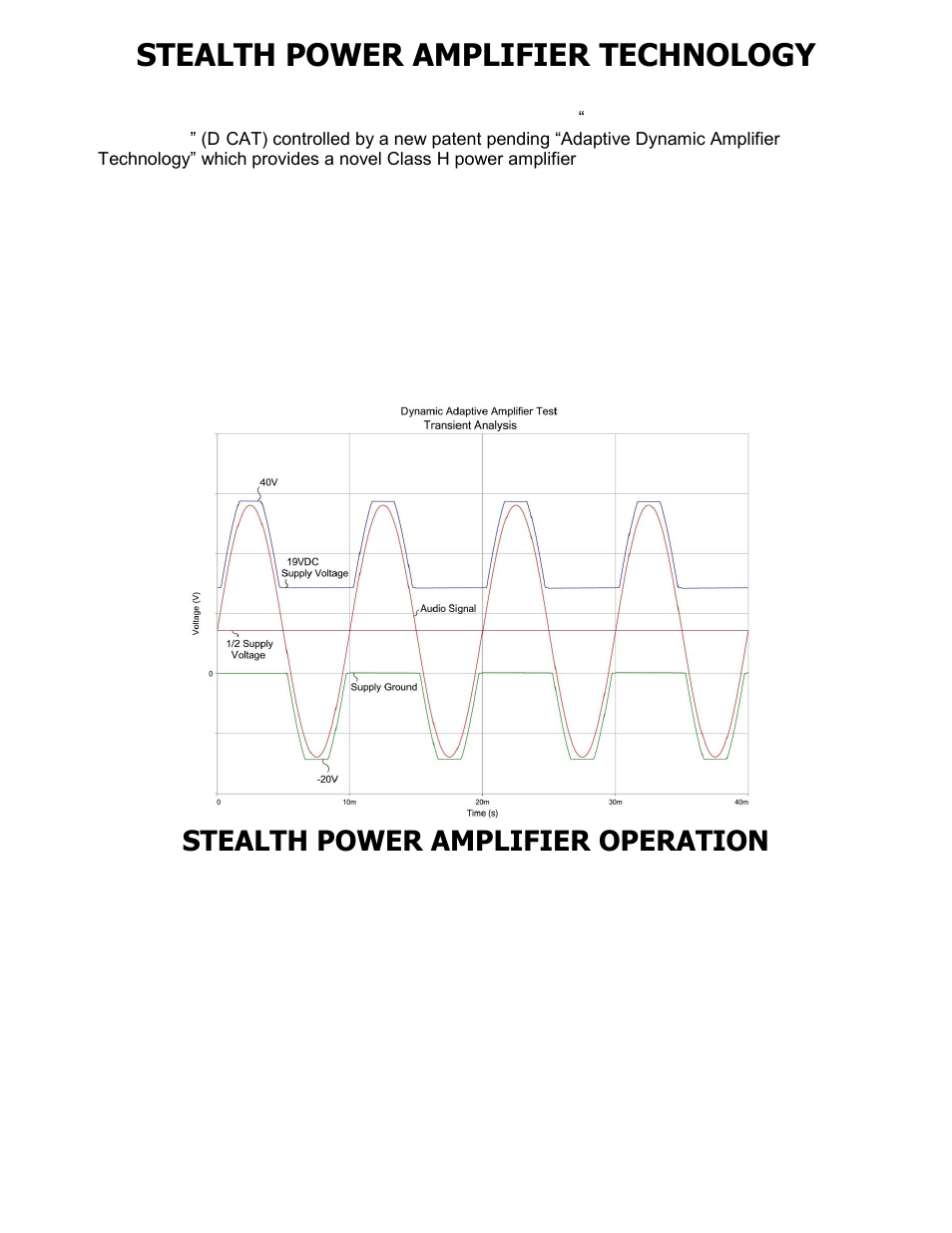 Stealth power amplifier technology, Stealth power amplifier operation | ISP Technologies STEALTH PRO POWER AMPLIFIER User Manual | Page 4 / 8