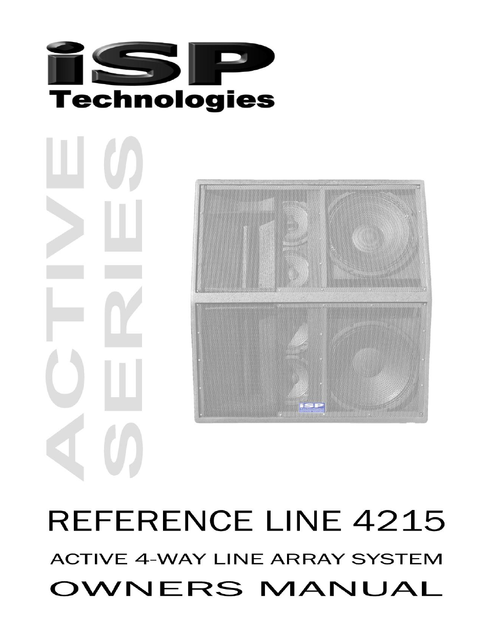 ISP Technologies Reference Line 4215 User Manual | 8 pages