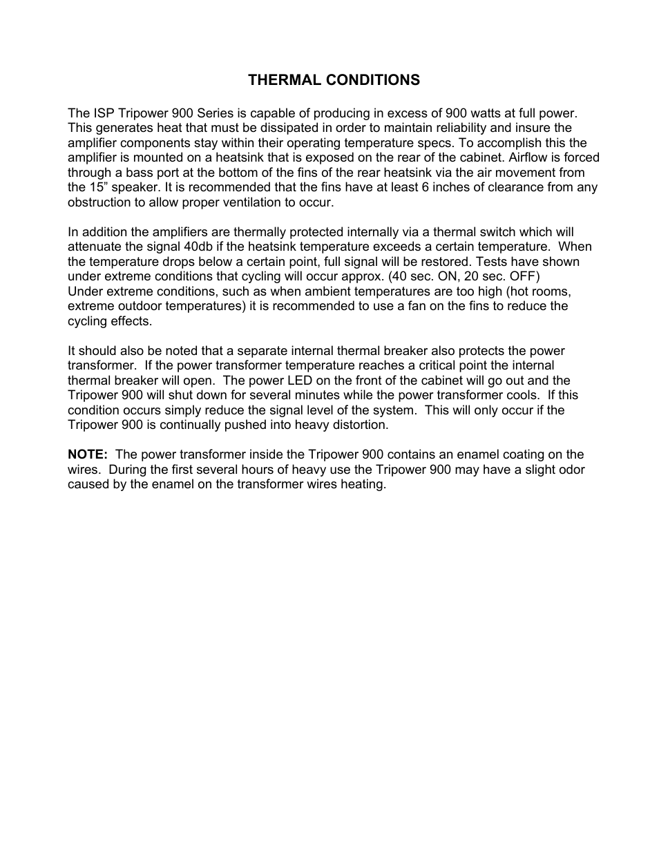 ISP Technologies Tripower 900 User Manual | Page 6 / 8