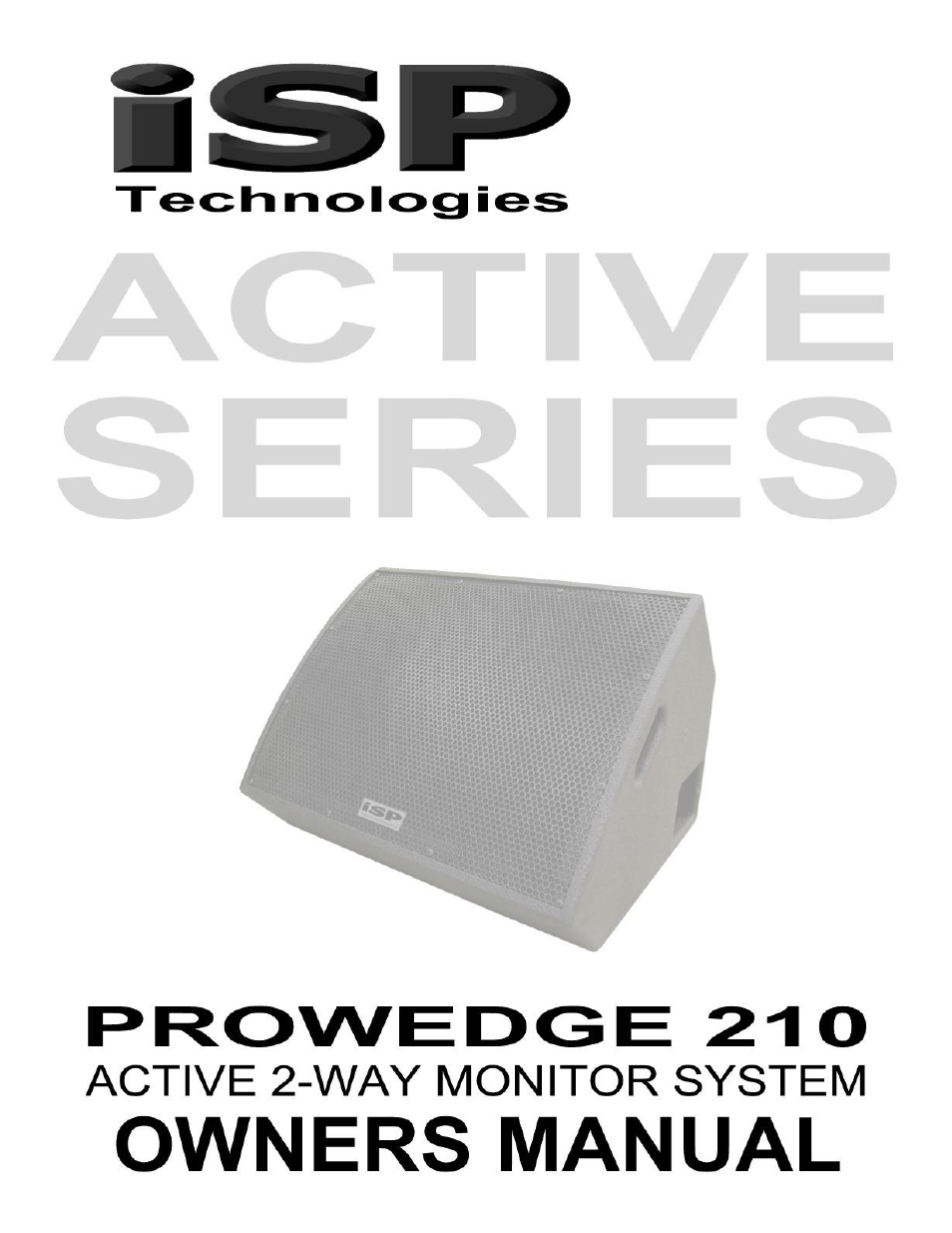 ISP Technologies ProWedge 210 User Manual | 8 pages