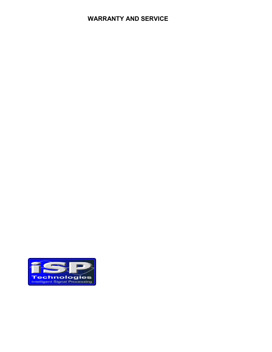 ISP Technologies VMAX 150C User Manual | Page 10 / 10