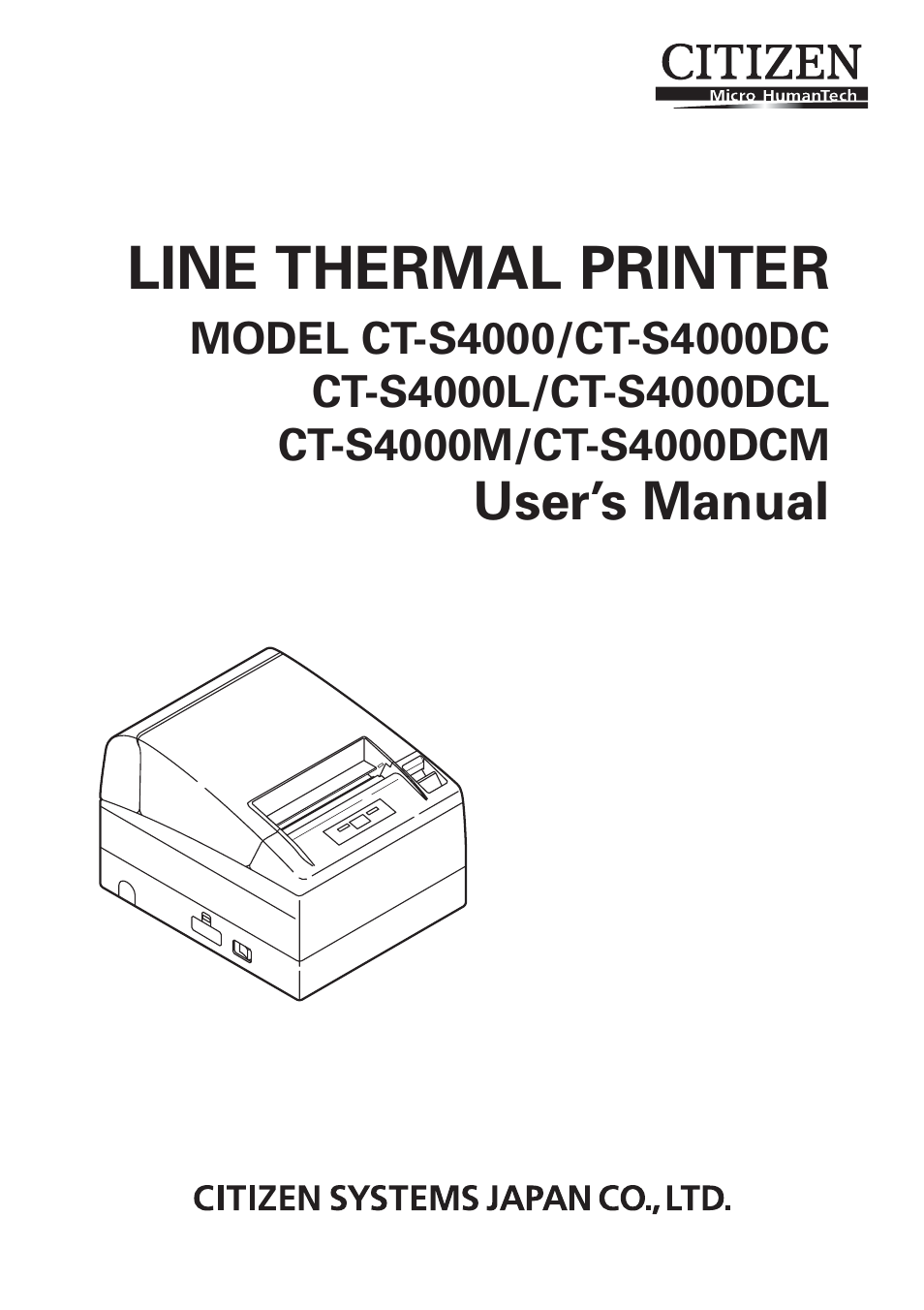 CITIZEN S4000DCM User Manual | 38 pages