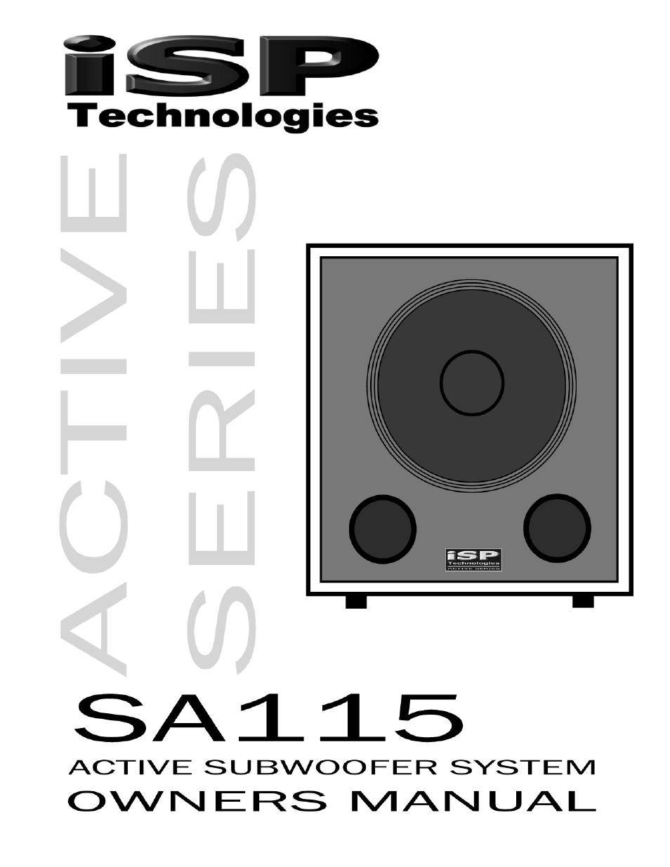 ISP Technologies SA115 User Manual | 11 pages